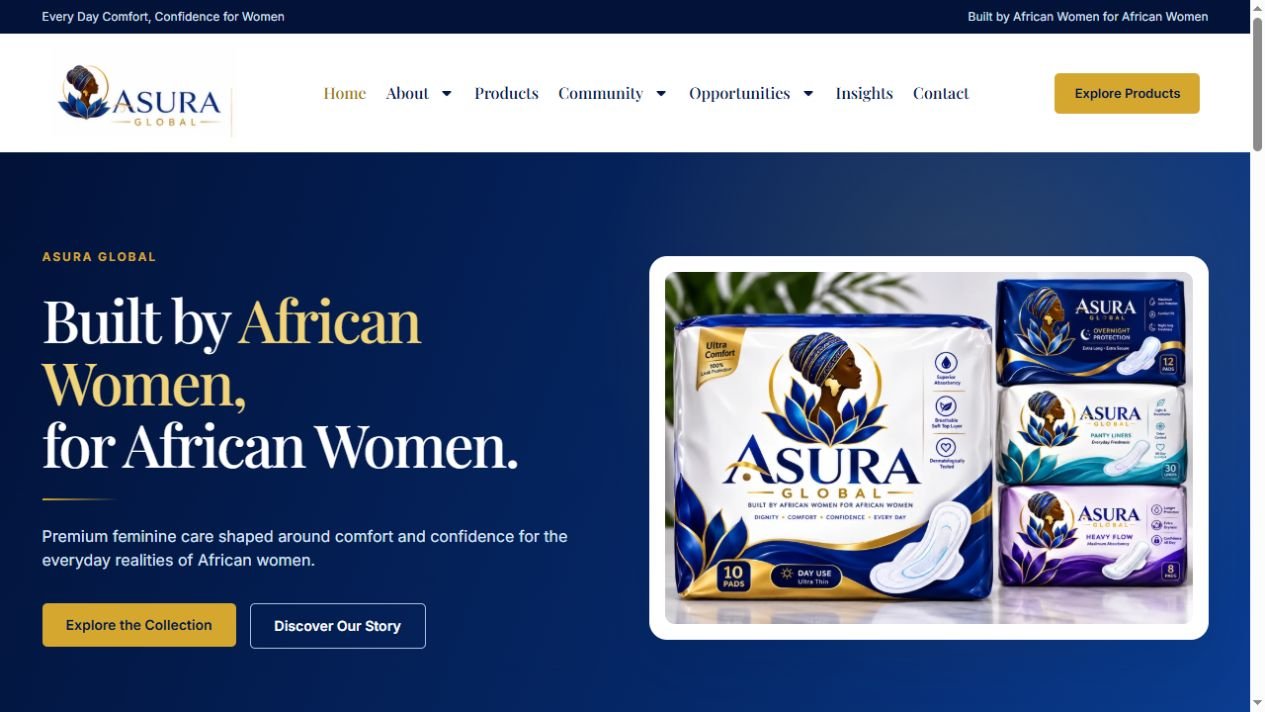 Asura Global website screenshot
