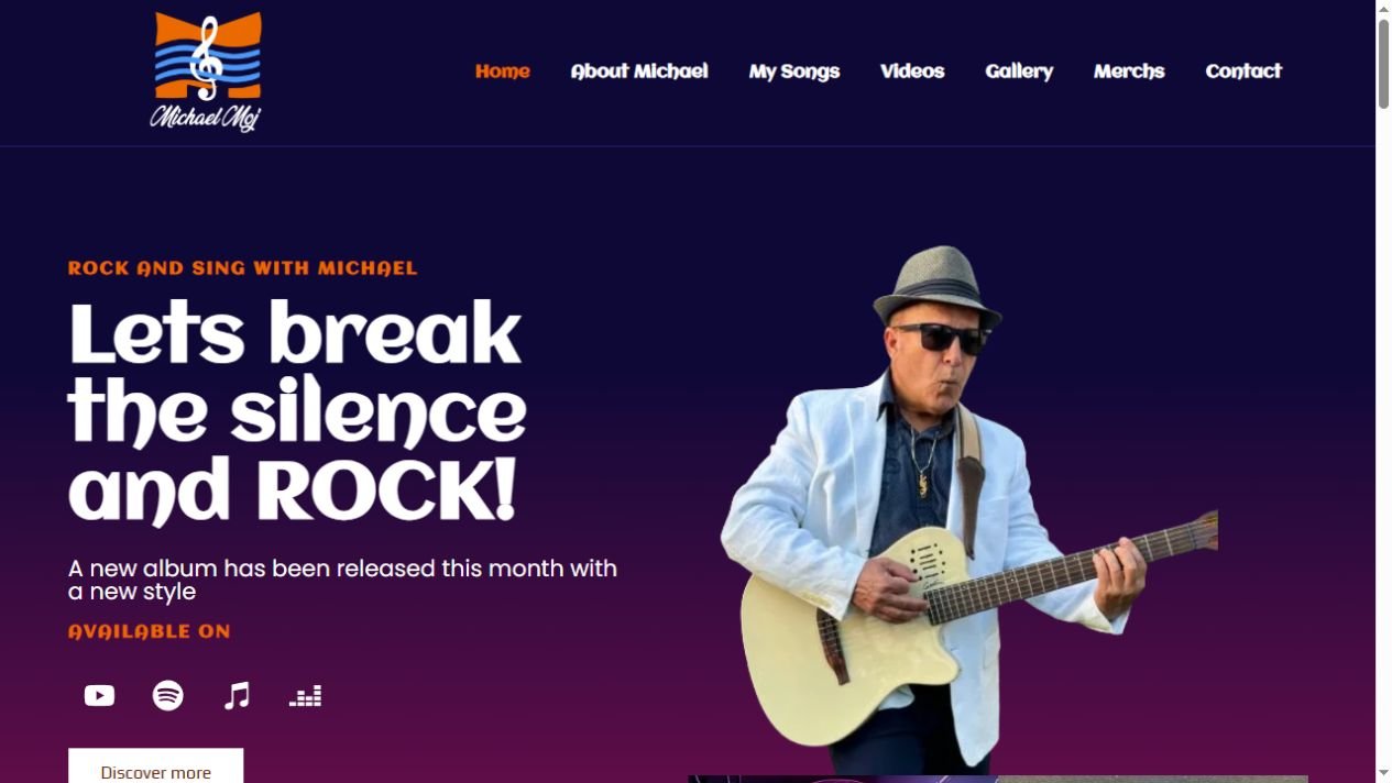 Michael Moj website screenshot